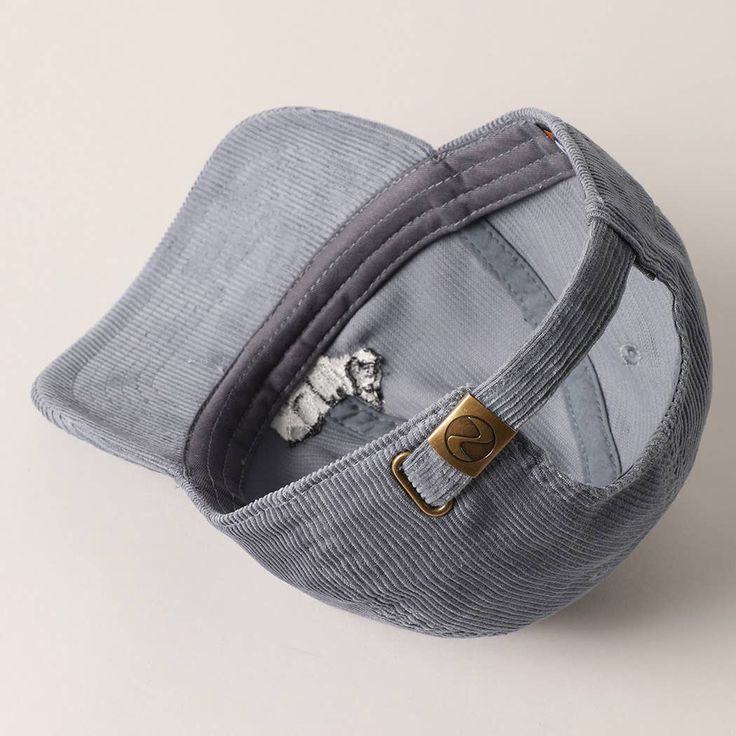 French Bulldog Corduroy Cap - Blue Grey