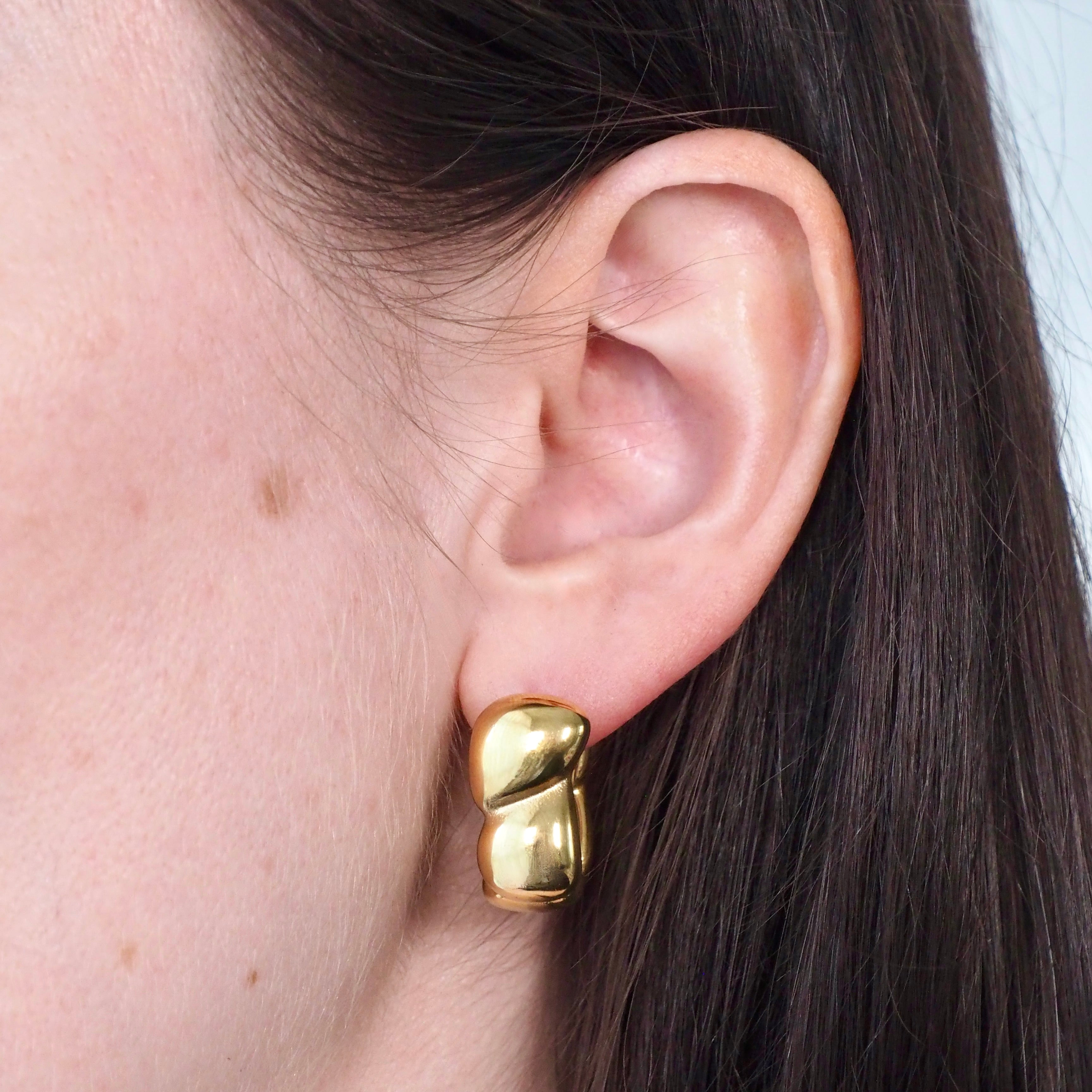 Goldie Squared Waterproof Hoop Earrings
