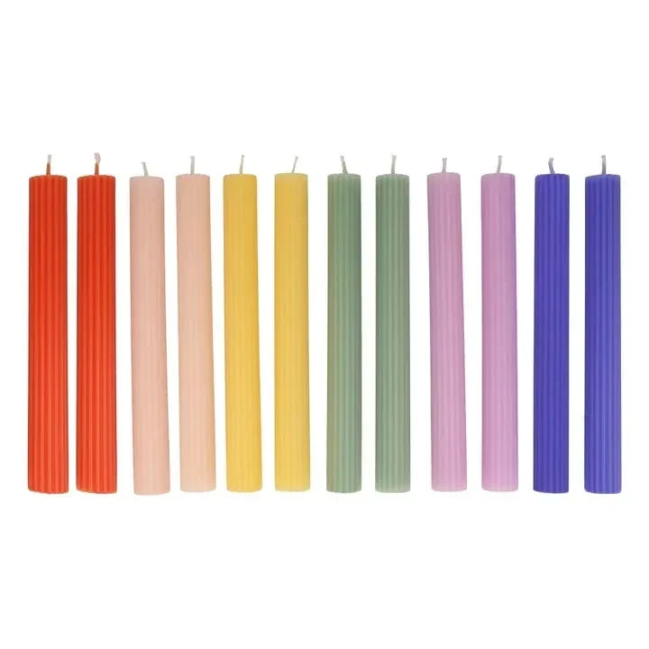 Rainbow Table Candles (x12)