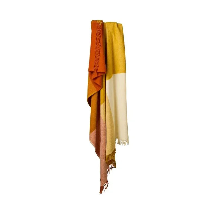 Paddock Check Cinnamon Pure Wool Blanket