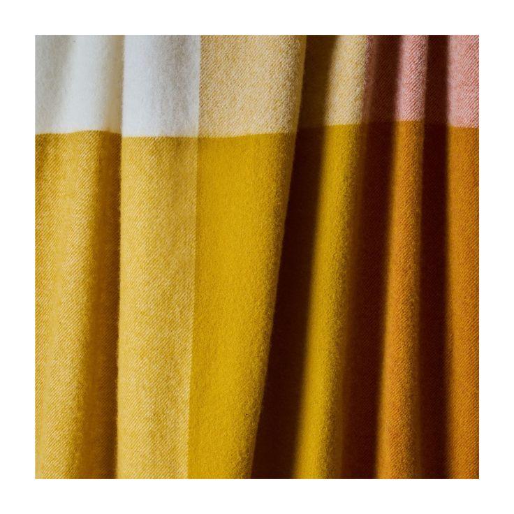 Paddock Check Cinnamon Pure Wool Blanket
