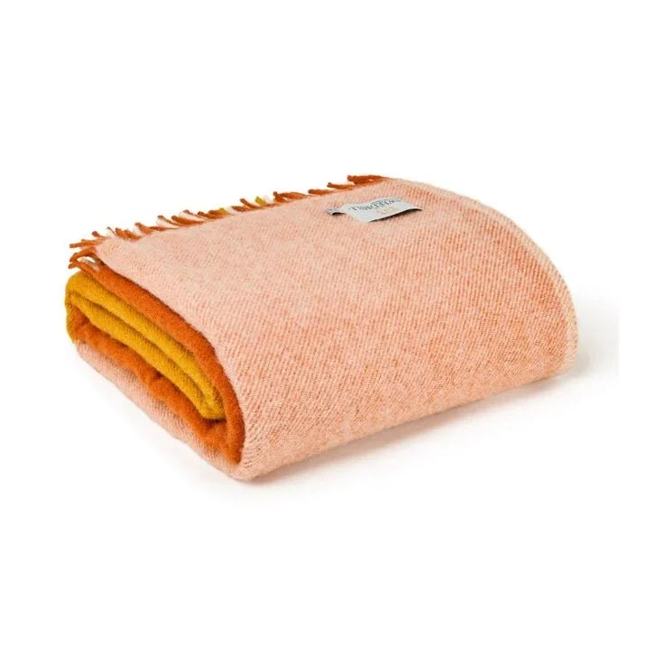 Paddock Check Cinnamon Pure Wool Blanket