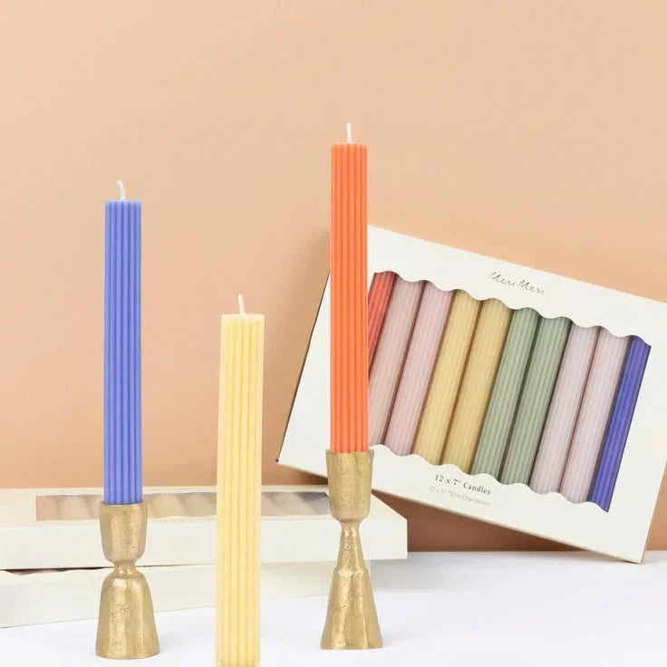 Rainbow Table Candles (x12)