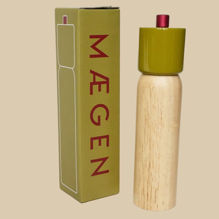 Salt & Pepper Grinder - Olive & Red