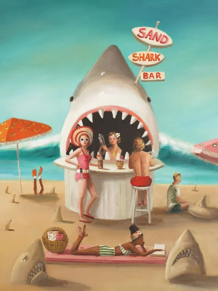 Sand Shark Bar by Janet Hill - 500 piece puzzle.