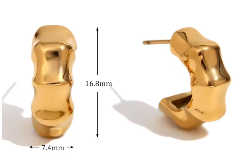 Baby Bamboo Earrings - 50% OFF