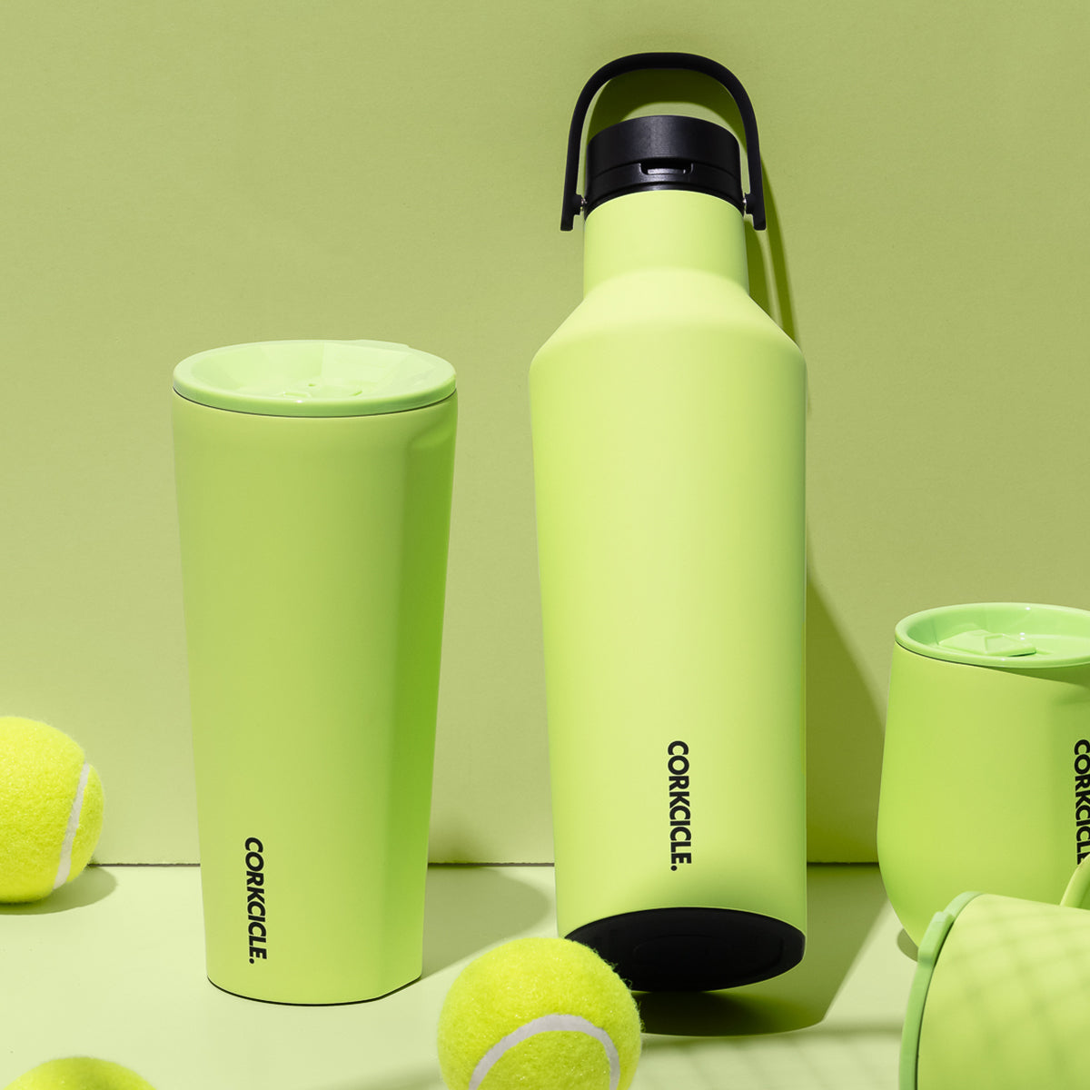 Corksicle Series A Sports Canteen 600ml - Neon Lights Citron