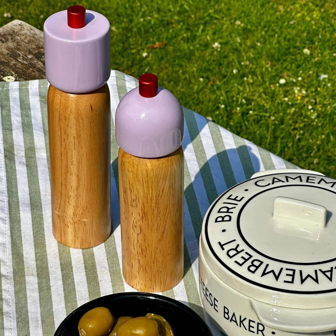 Salt & Pepper Grinder - Lilac & Red