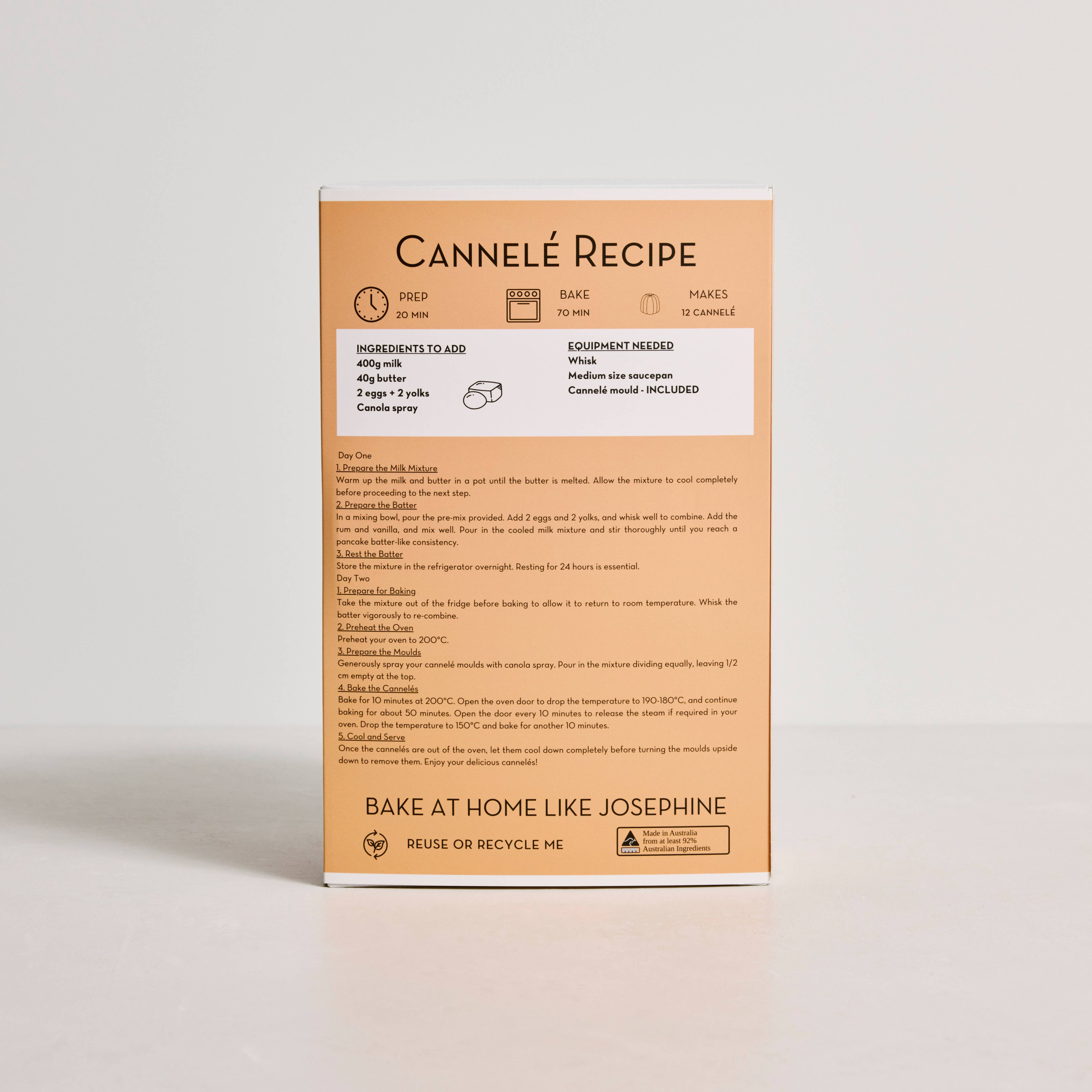 Cannelé Baking Kit - French Rum & Vanilla