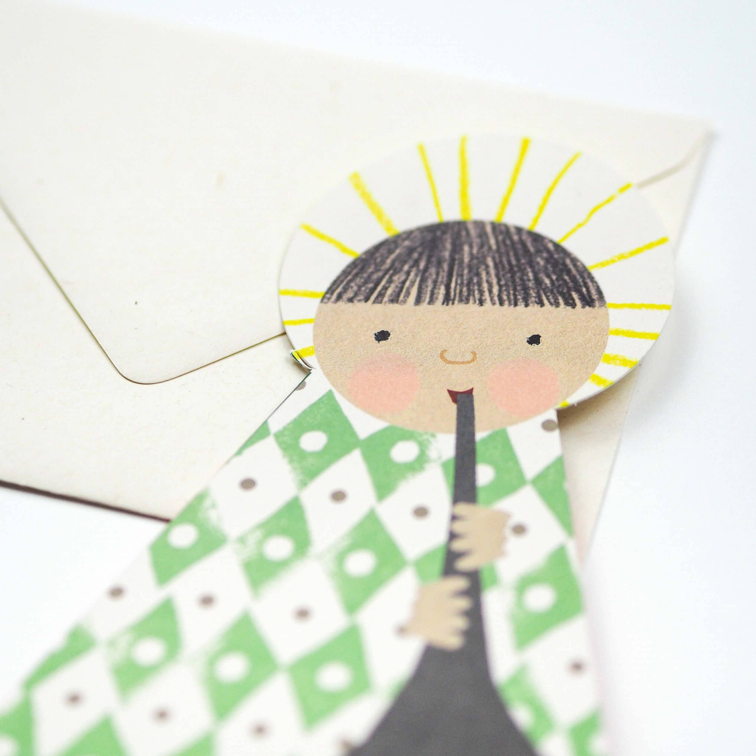 Green Angel Fold-Out Card