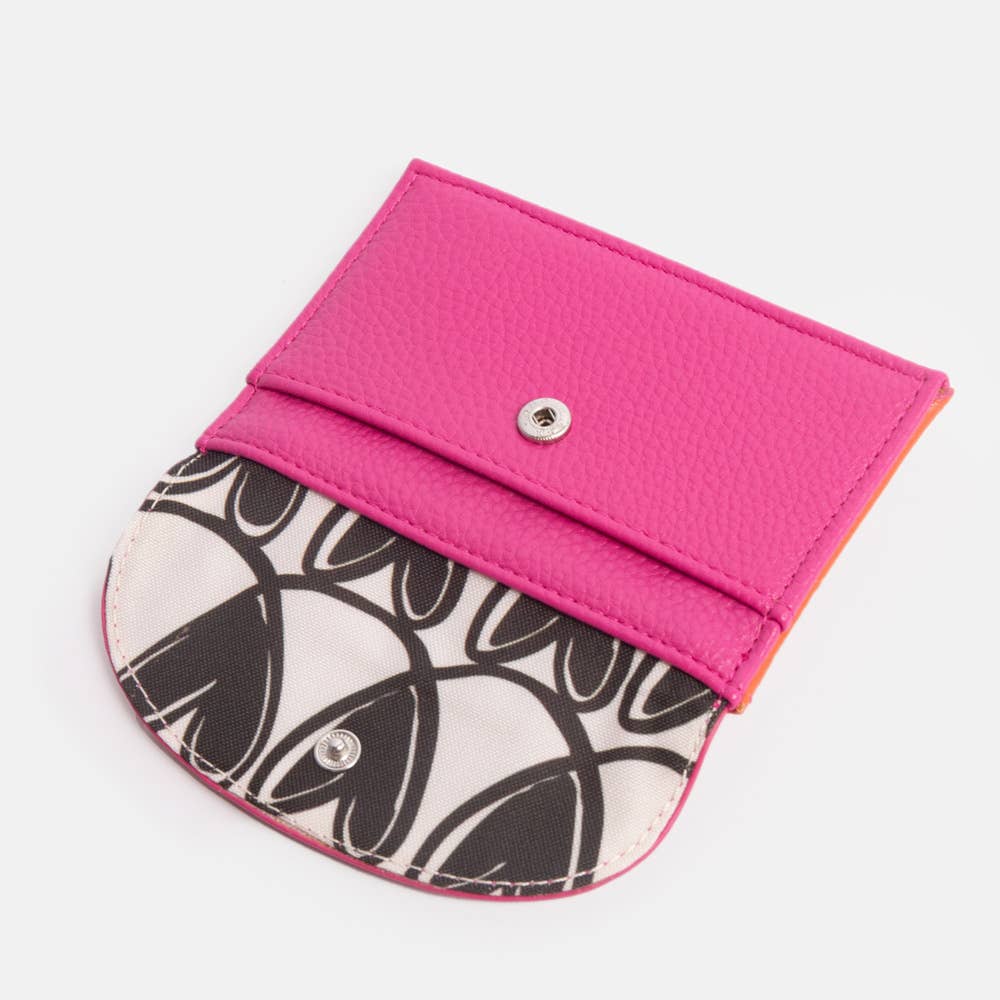 Bright Pink/Orange Cardholder Coin Purse