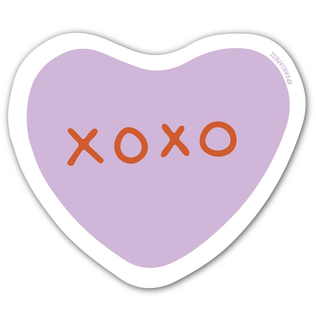 XO Sweetheart - Vinyl Heart Sticker