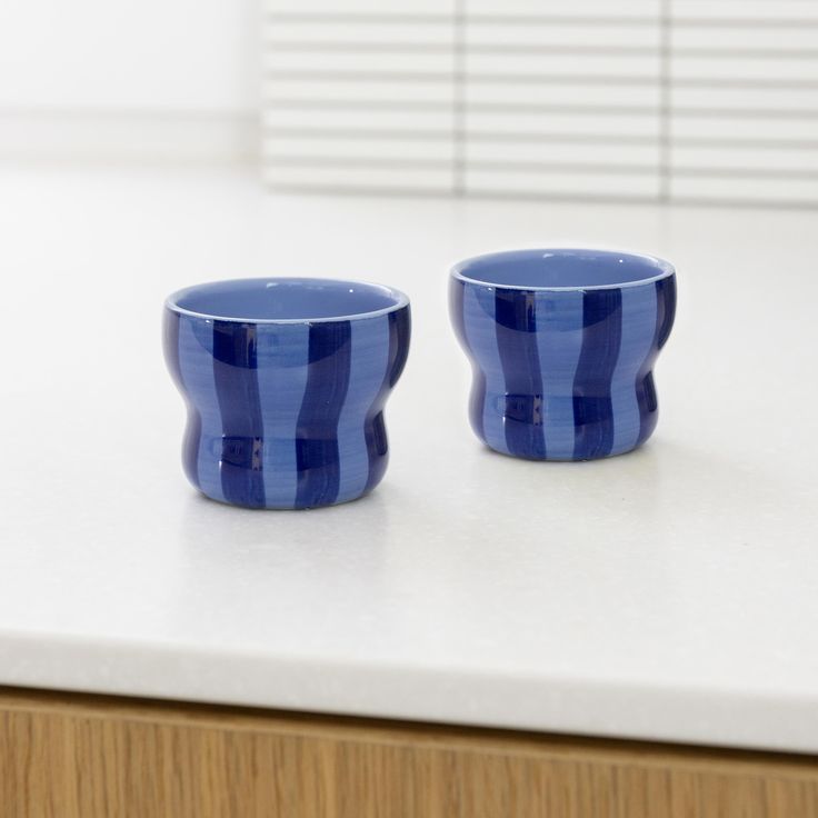 Blue Circus Mug Set of 2 By &Klevering - Large - PRE ORDER