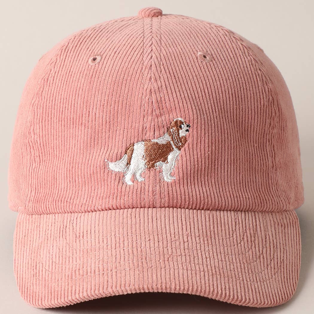 PRE ORDER Cavalier King Corduroy Cap - Mauve