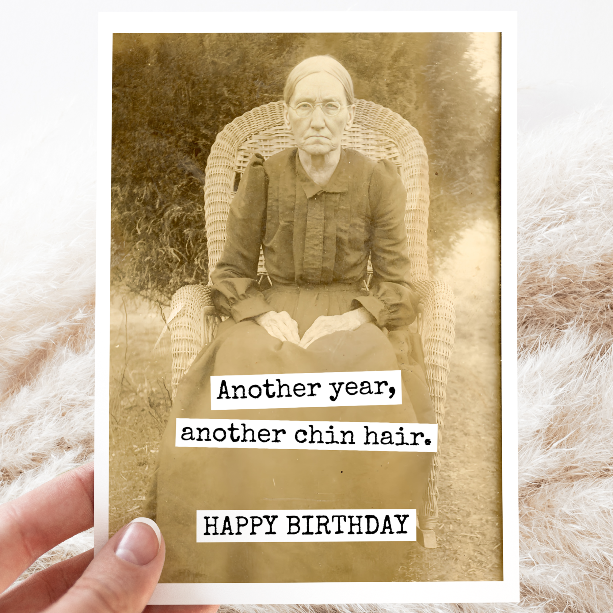Another Year, Another Chin Hair Birthday Card