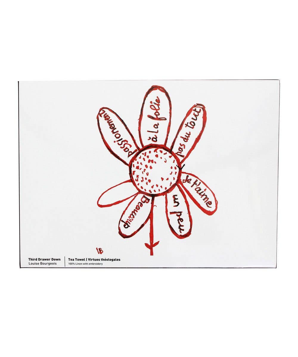 Virtues Theologales Linen Tea Towel x Louise Bourgeois