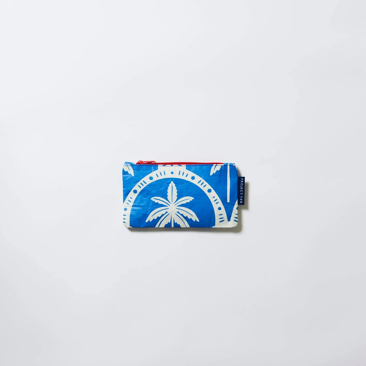 Tiny Zip Pouch – Blue Palm