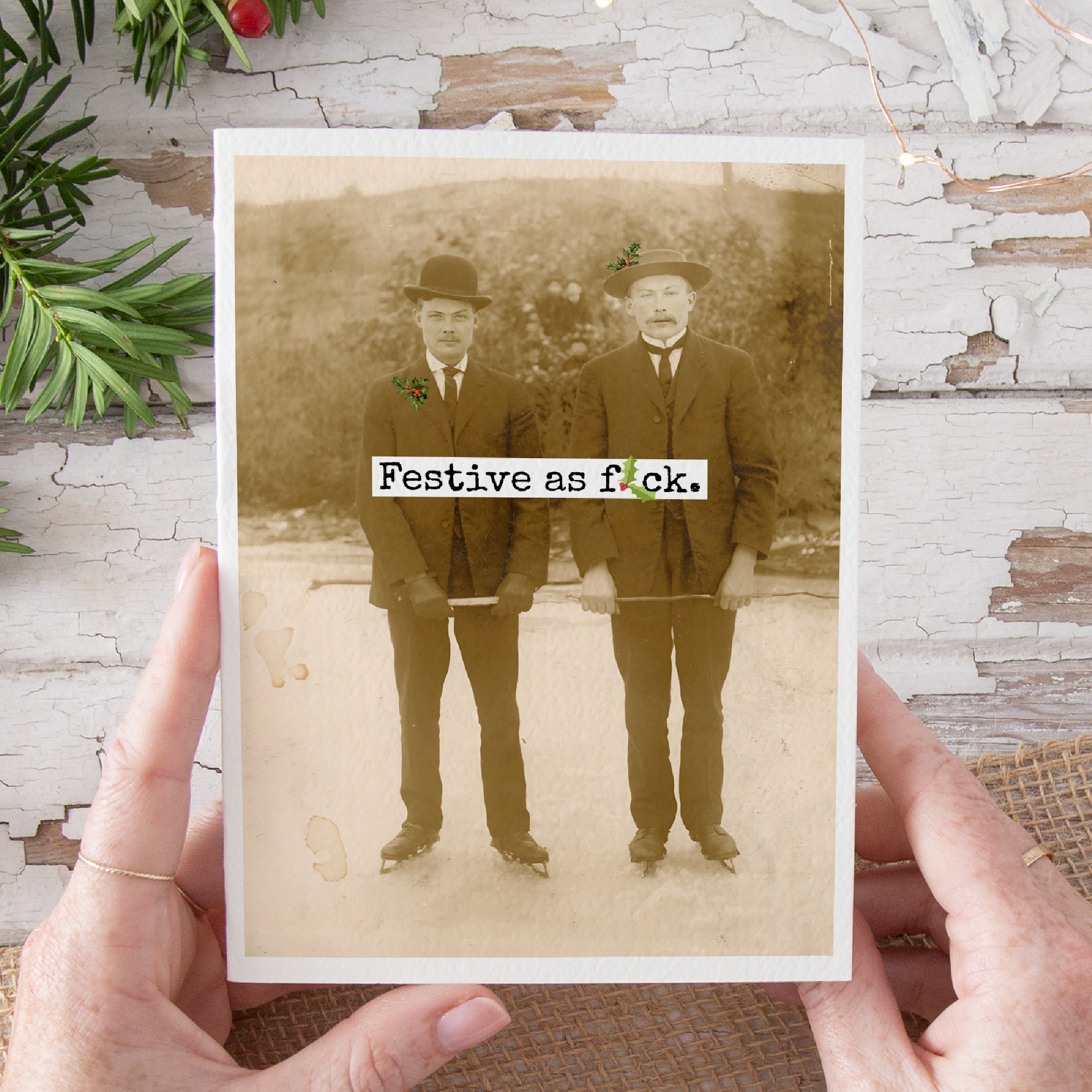 Festive as Fu*k Christmas Card