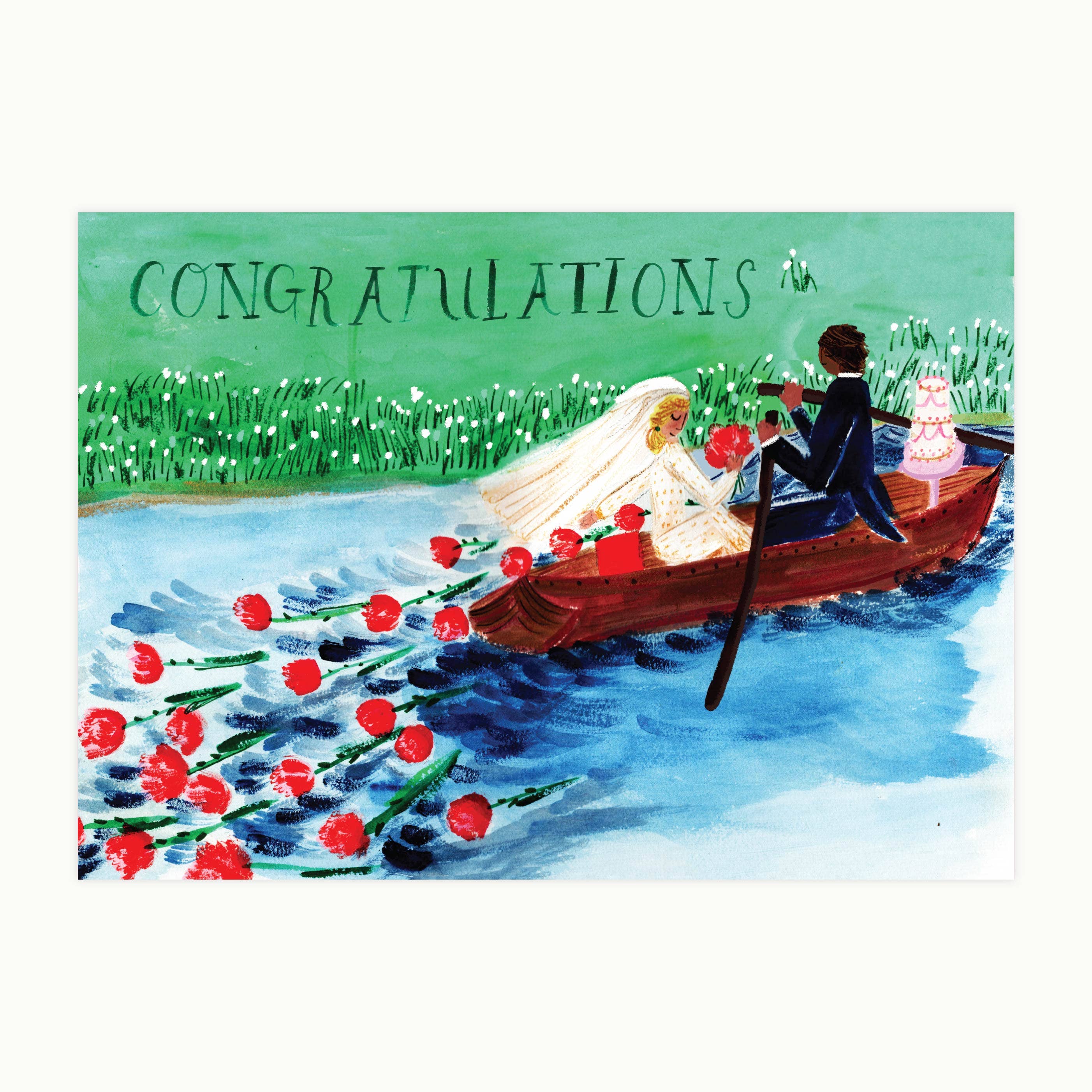 Row Your Boat Wedding Card