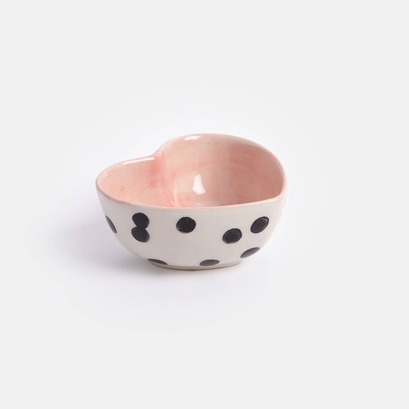Heart Shape Dotty Trinket Bowl