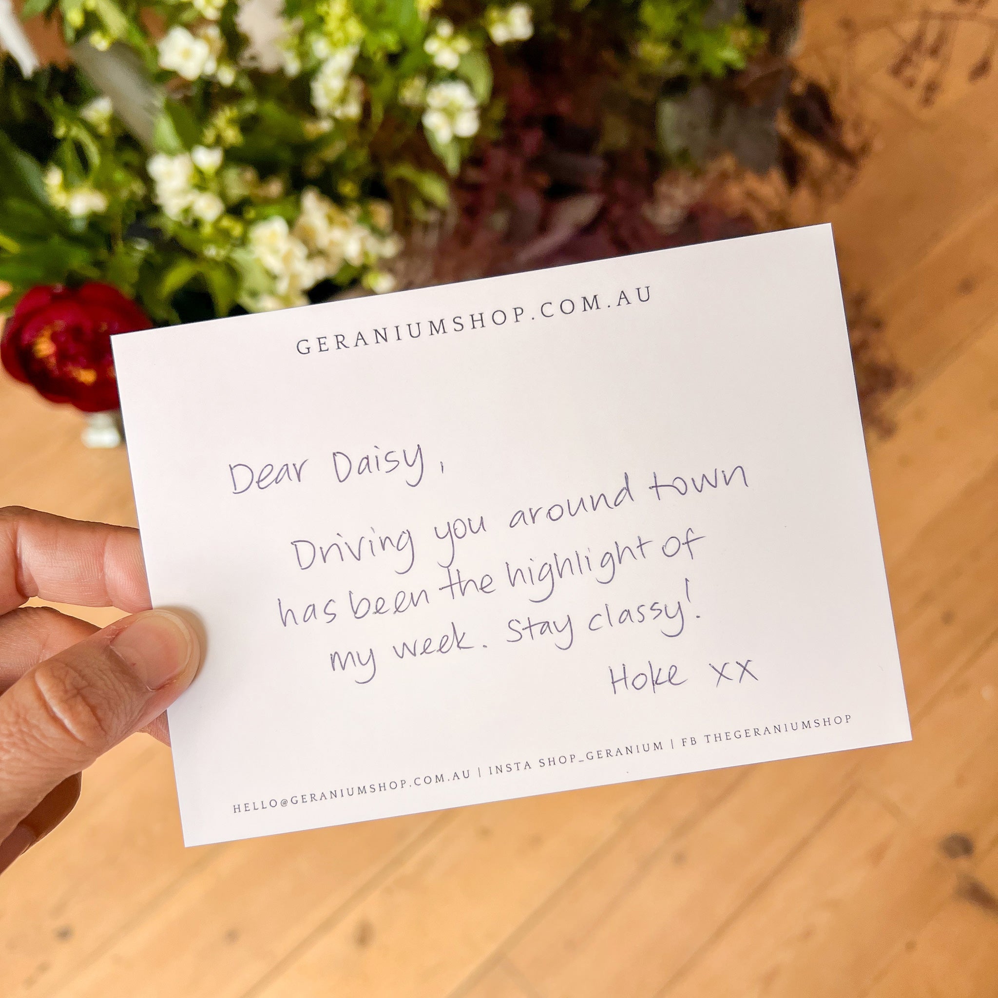 FREE Handwritten Notecard