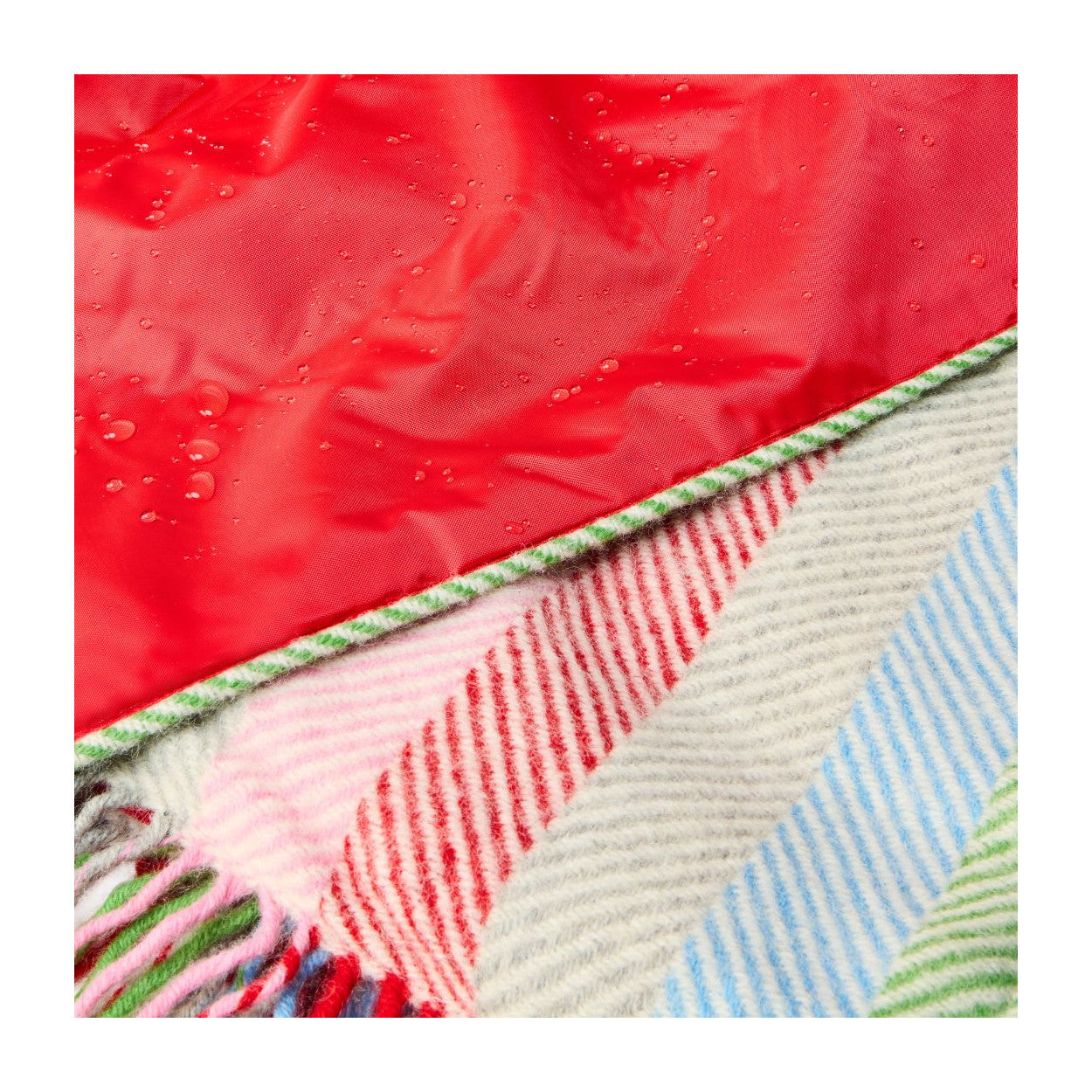 Tweedmill Polo Wool Picnic Rug – Rainbow Stripe
