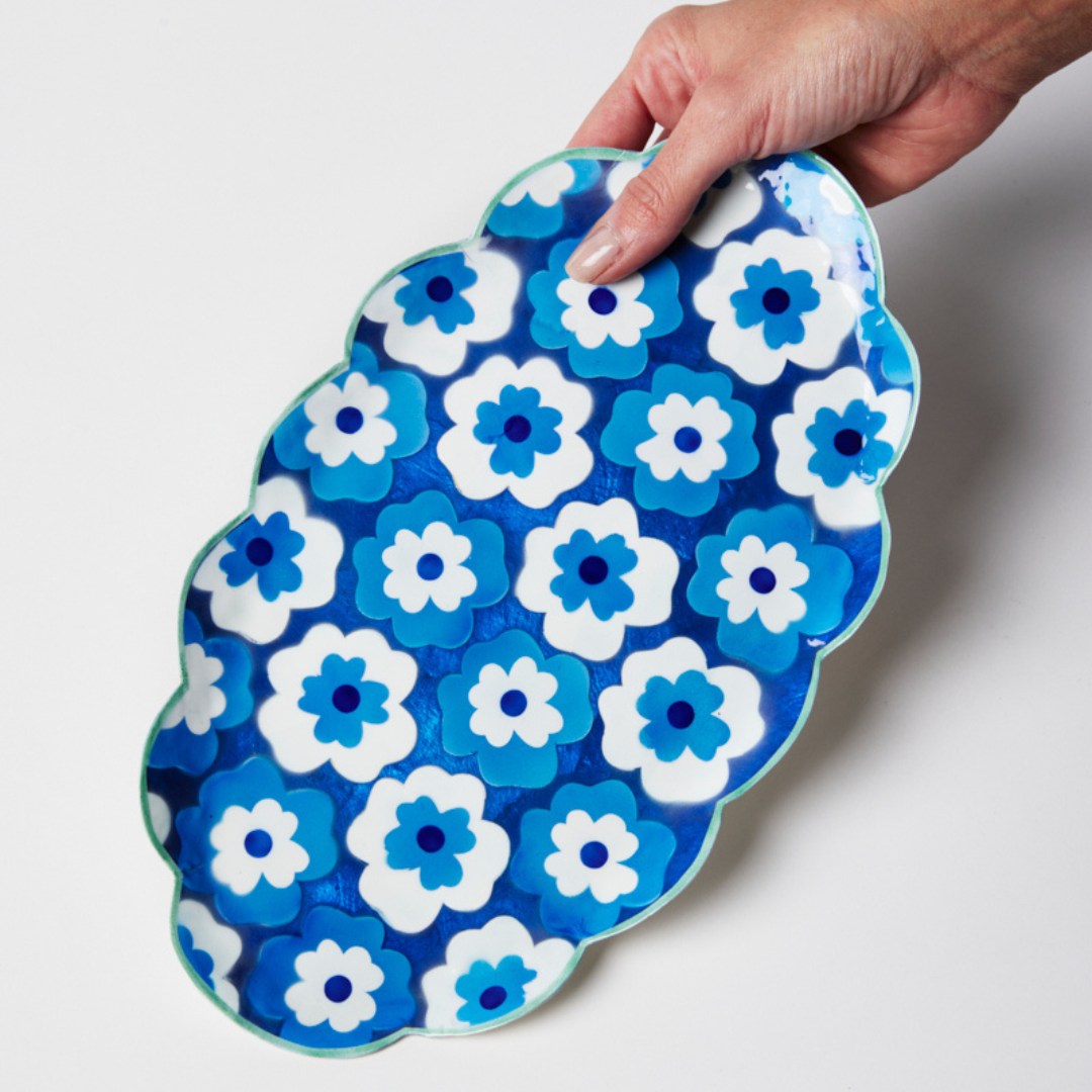 Poppy Blue Tray