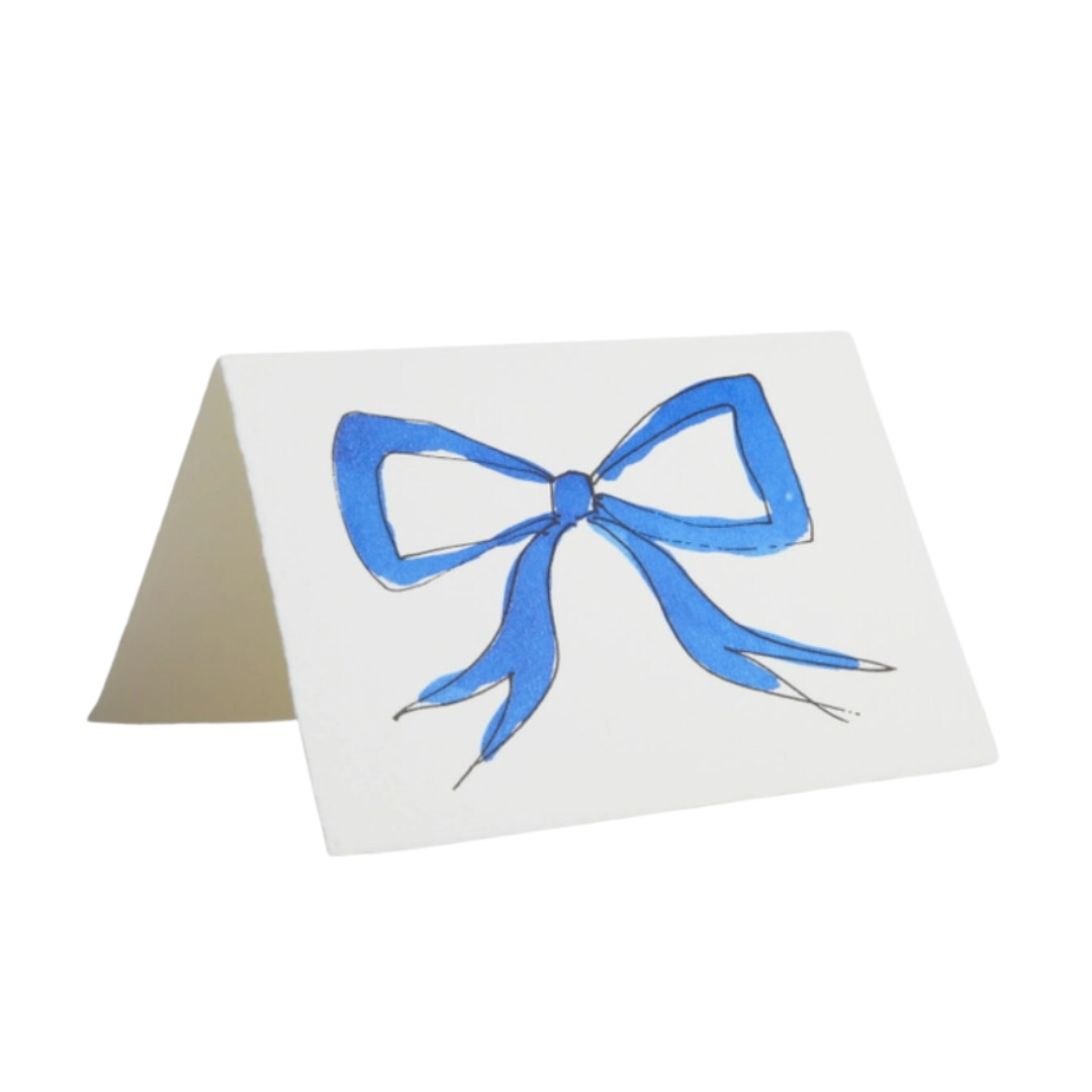 Blue Bow Card