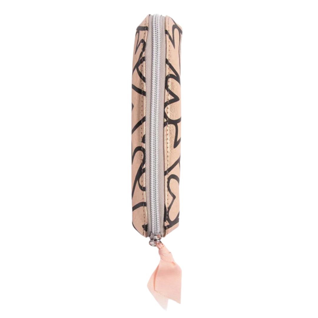 Rose Gold Magnet Heart Pencil Case