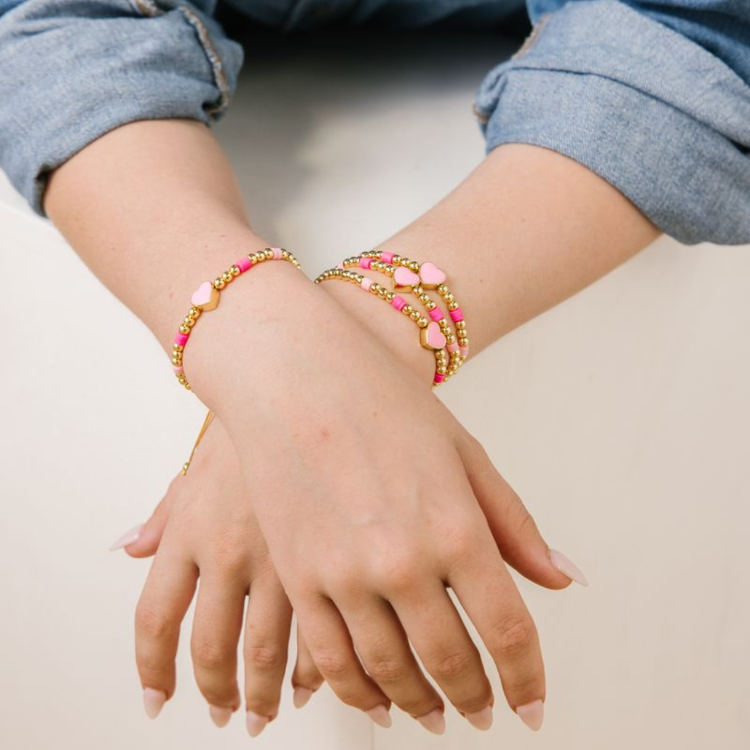 Heart Charm Adjustable Bracelet