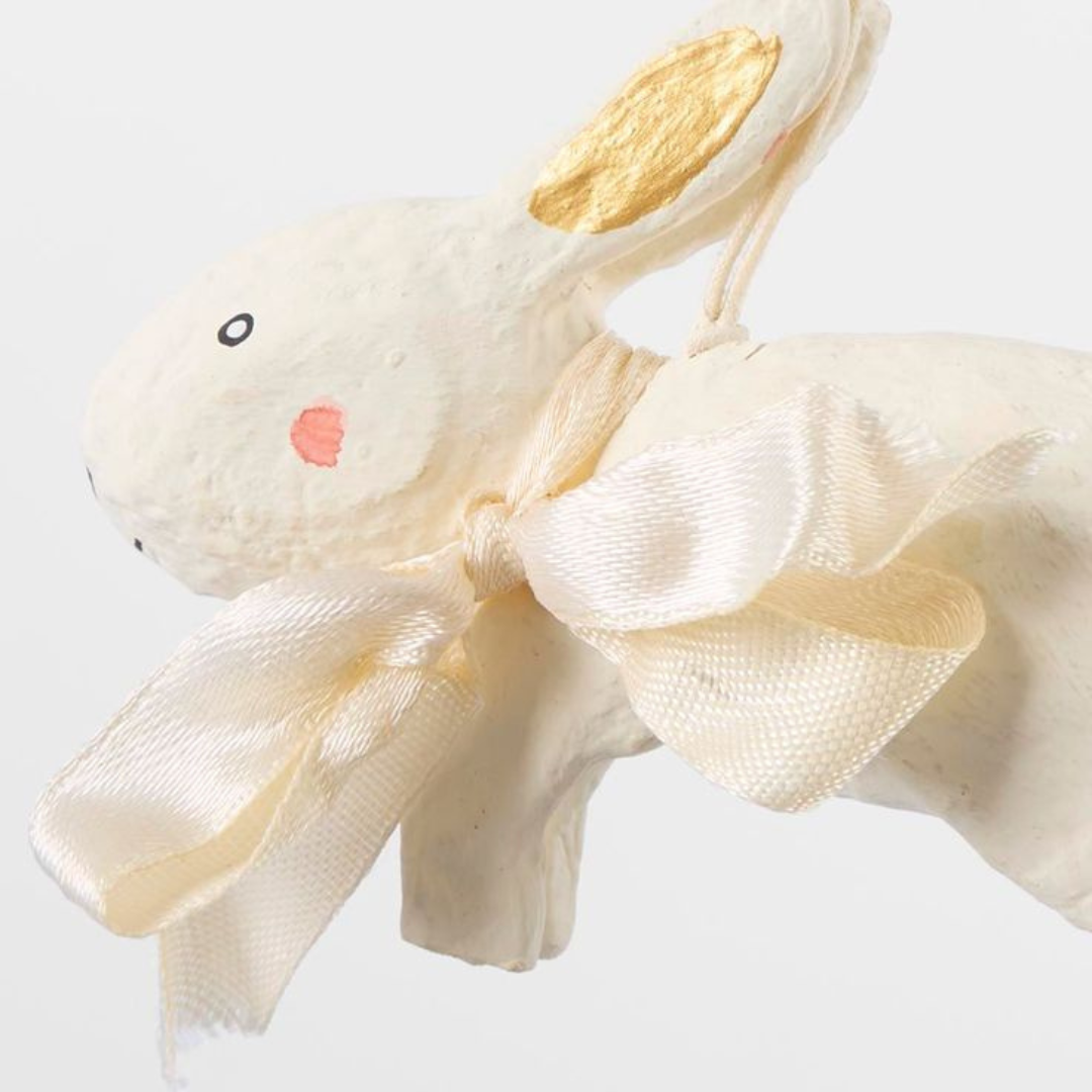 PRE-ORDER COTTON MACHE BUNNY TREE DECORATION