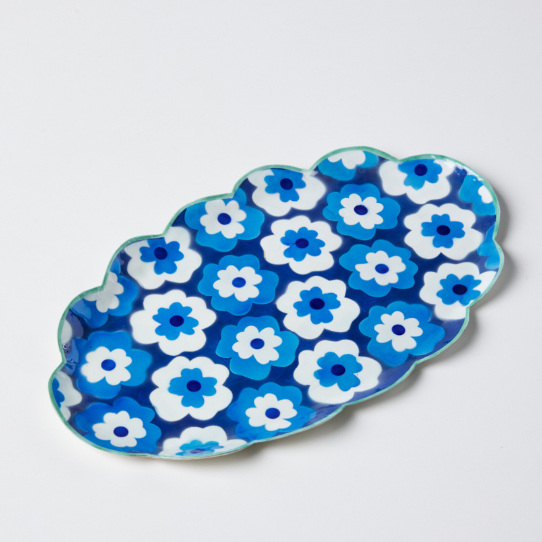 Poppy Blue Tray