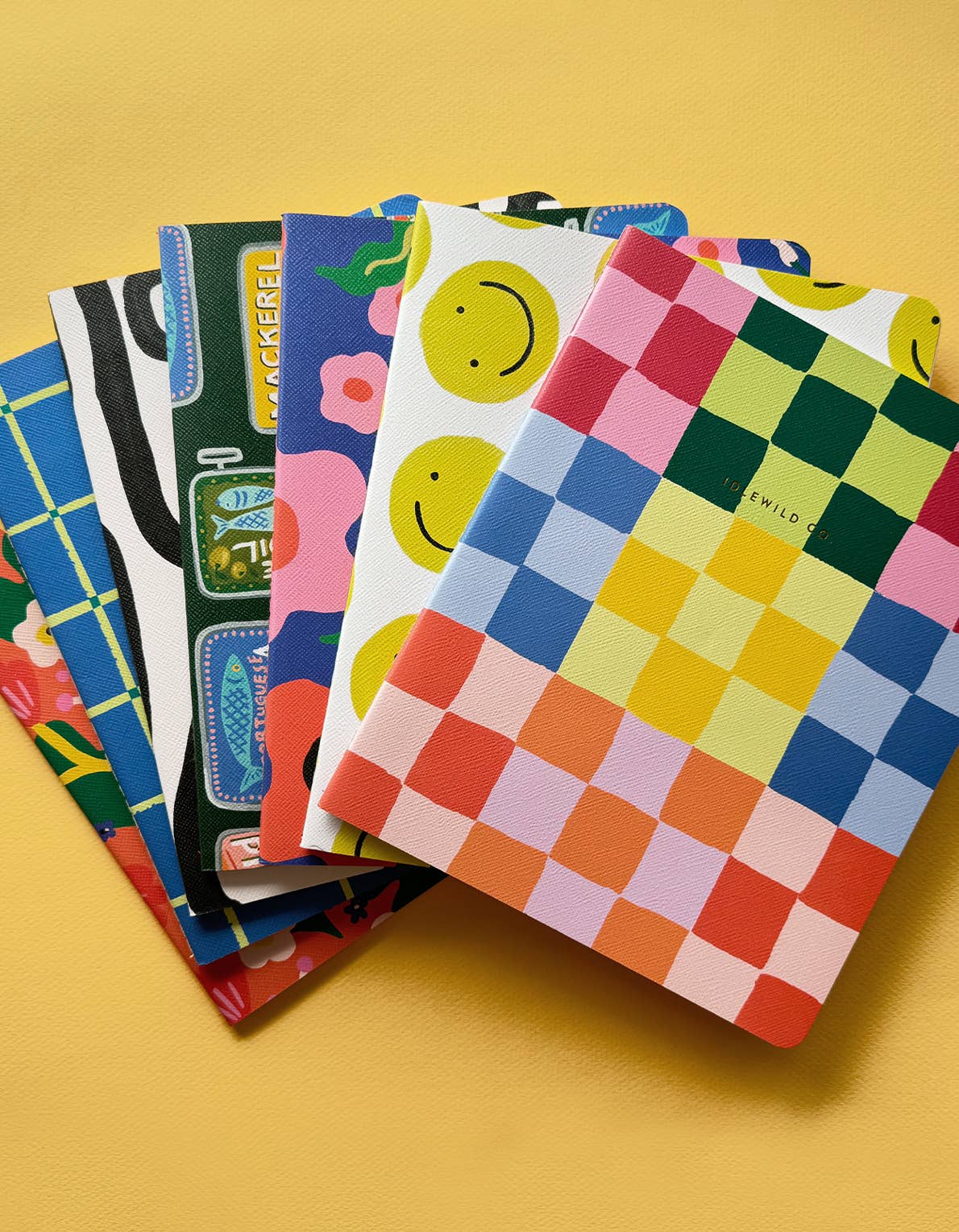 Rainbow Check Notebook Duo - Set of 2