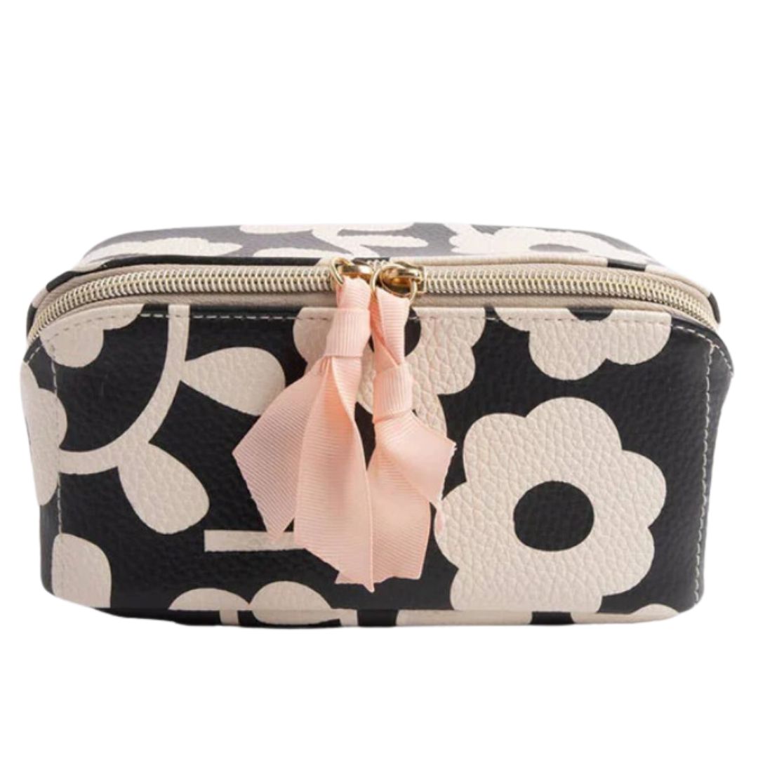 Mono Flower Diagonal Cosmetic Bag