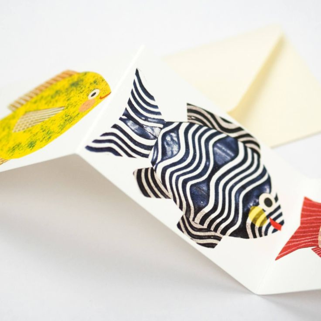 Fish Concertina Mini Card
