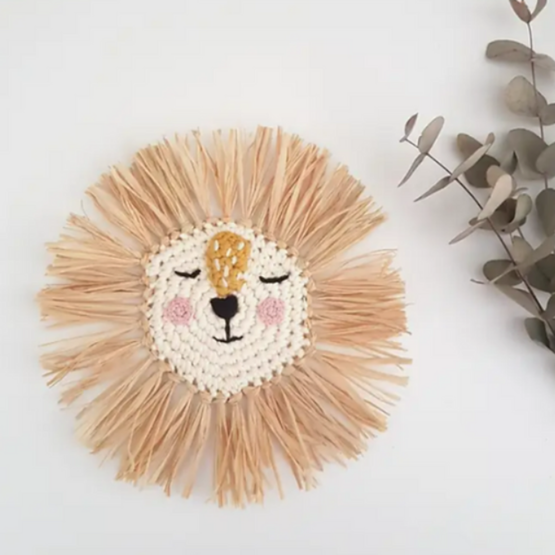 Happy Lion Wall Hanging