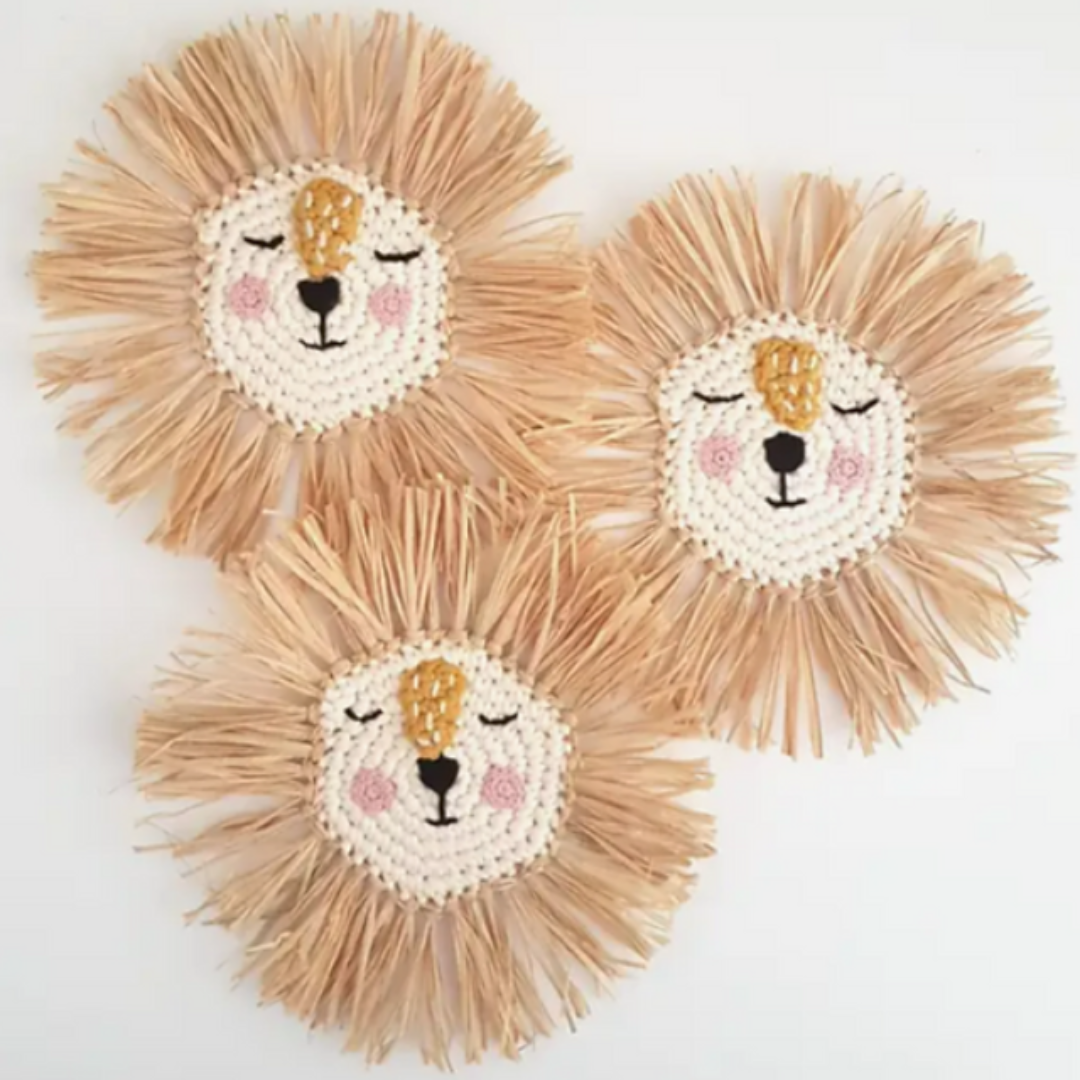 Happy Lion Wall Hanging