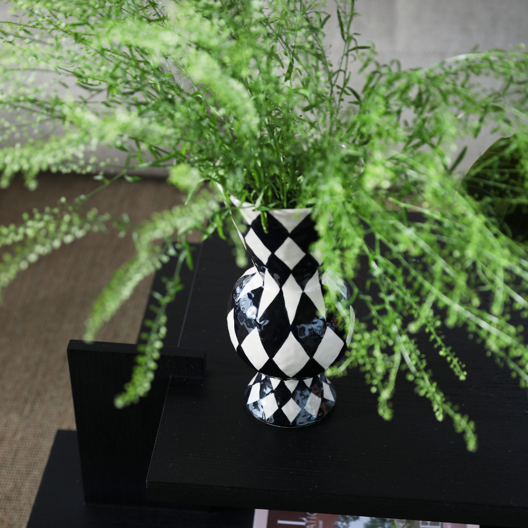 Black Rhombic Vase By &Klevering - PRE ORDER