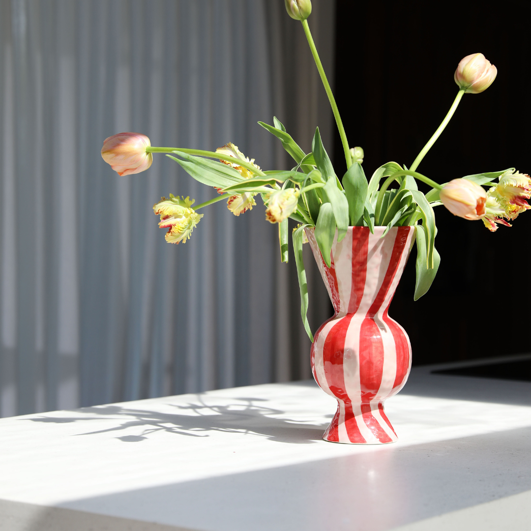 Red Rhombic Vase By &Klevering - PRE ORDER