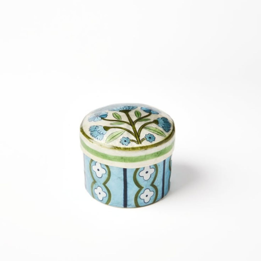 SAMIRA SHORT BOX BLUE FLOWER