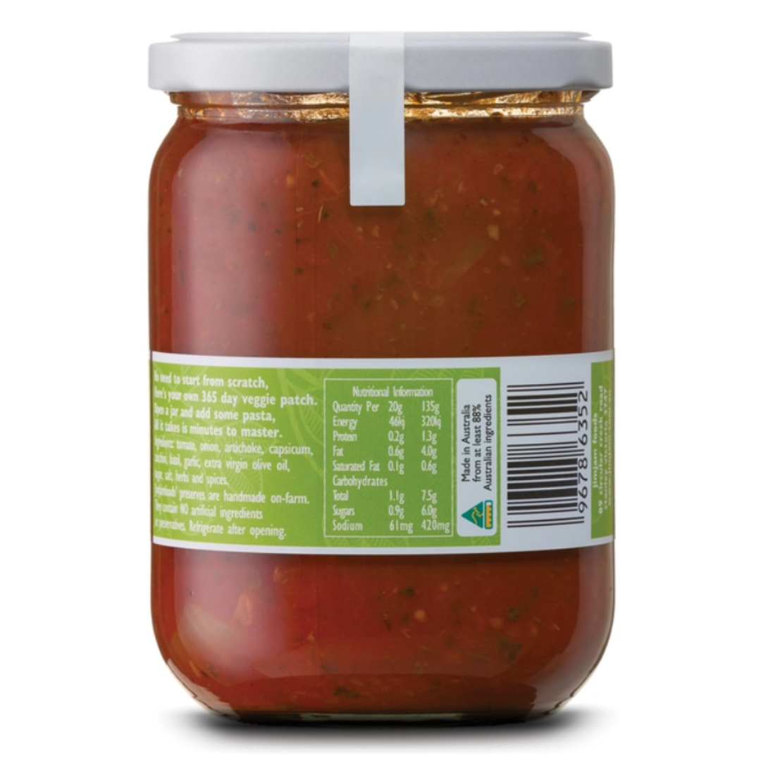 JimJam Foods Pasta Sauce Veggie Patch 540g