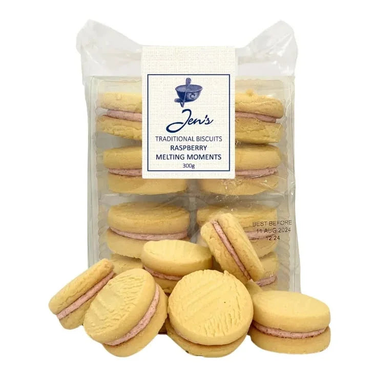 Jen's Raspberry Melting Moments - 300g