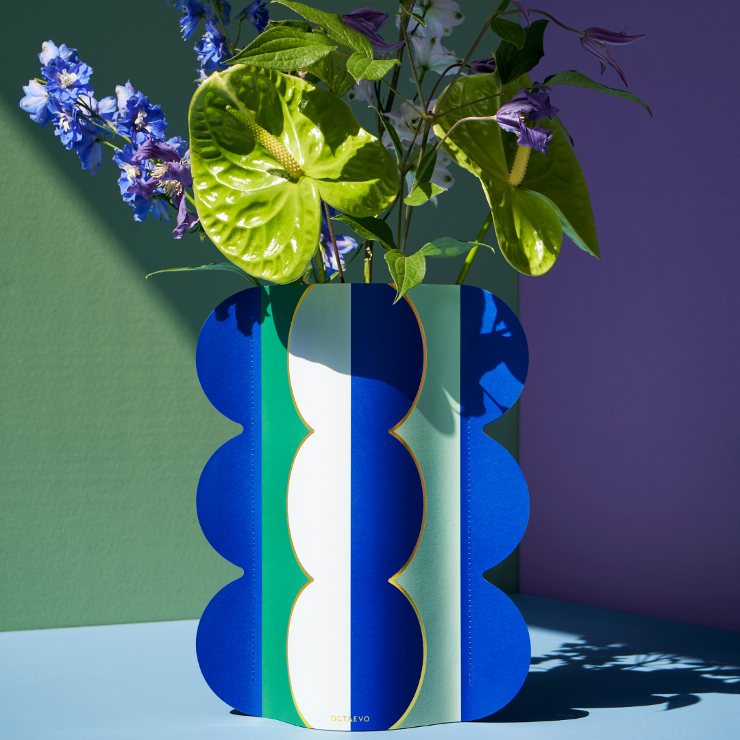 Riviera Wave Paper Vase