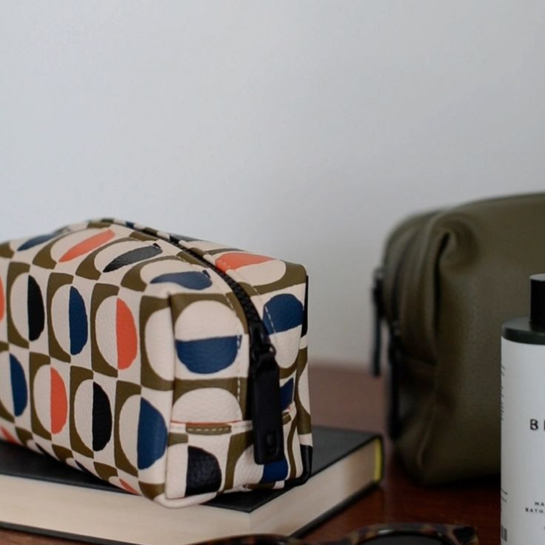 Geo Print Grooming Bag