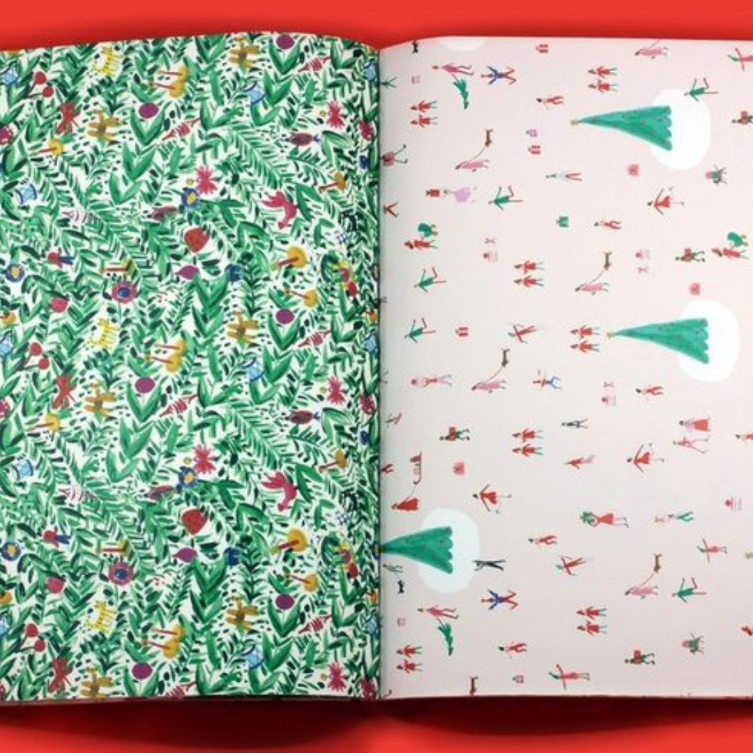 Very Delightful Holiday Wrapping Paper Book