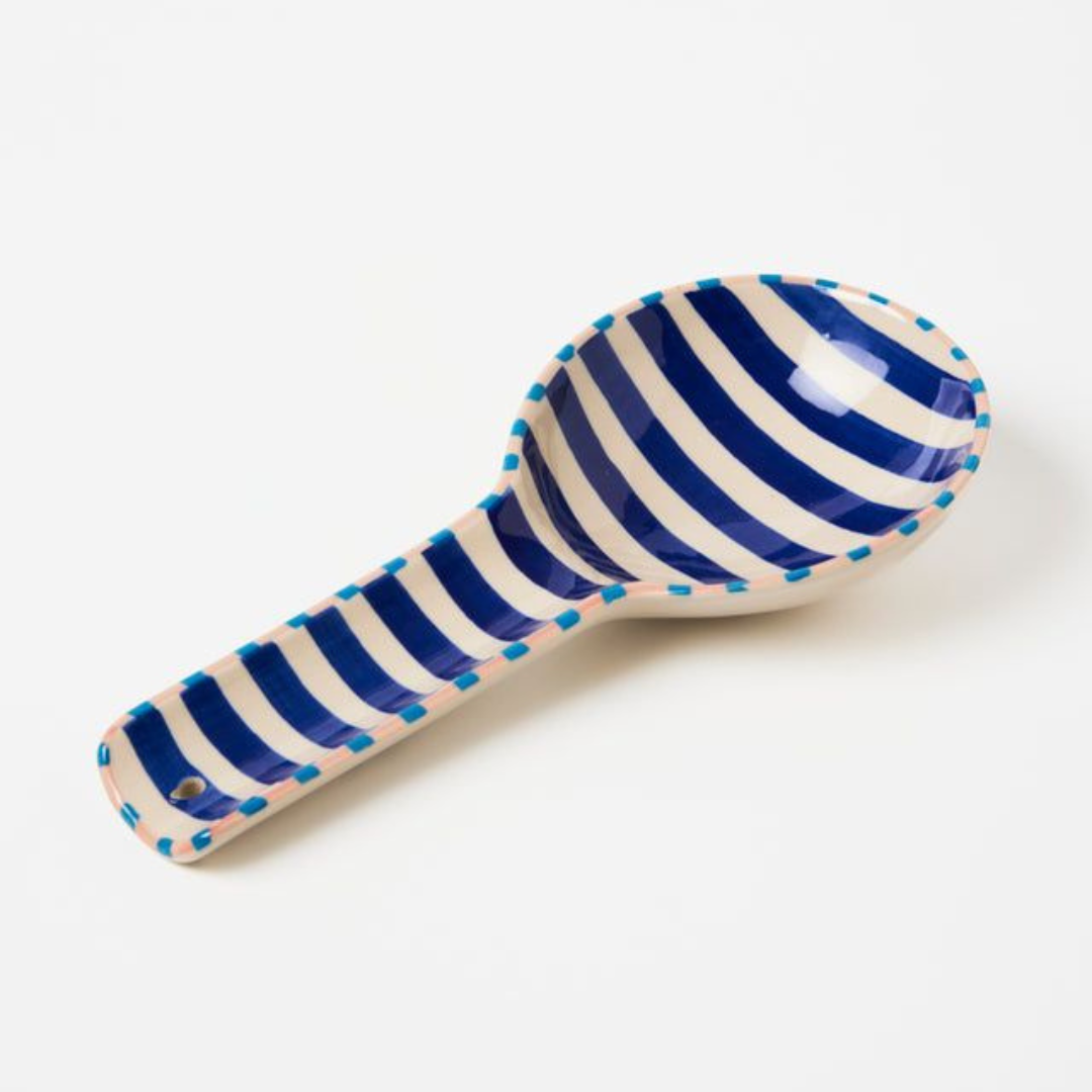 Bloomie Blue  Stripe Spoon Rest