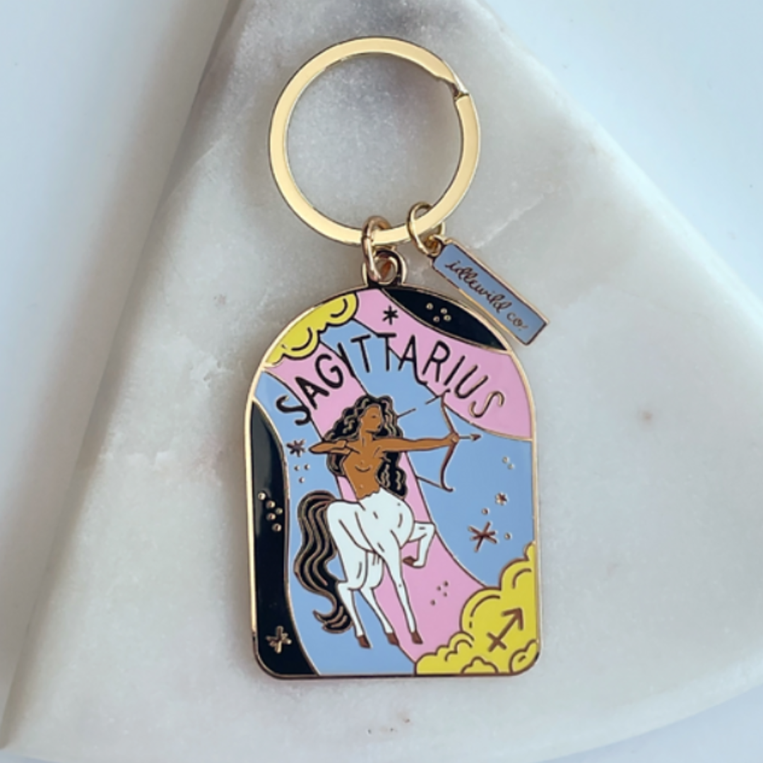 Sagittarius Keyring