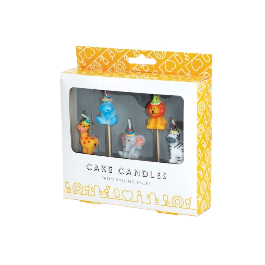 Party Hat Safari Cake Candles