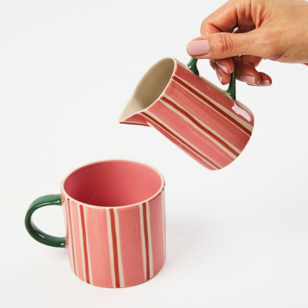 Bloomie Pink Stripe Mug