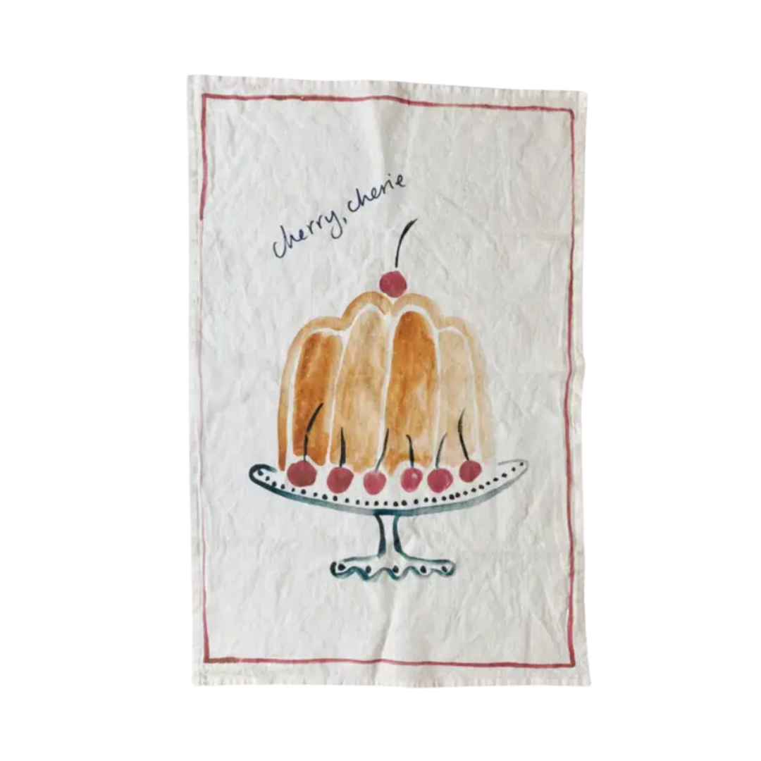 Cherry Cherie Tea Towel